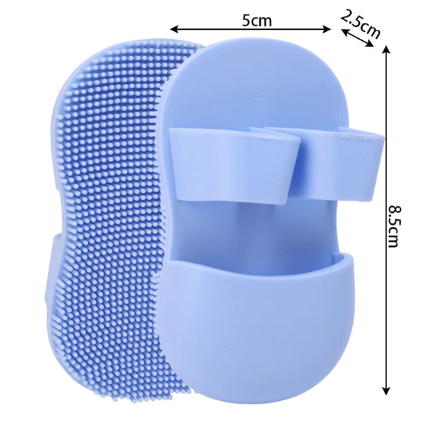 Mini Finger Face Wash Brush Soft Silicone Deeply Clean Pores Remove Dead Skin Cells Makeup Brushes Baby Shampoo Baby Bath Brush