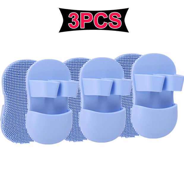 Mini Finger Face Wash Brush Soft Silicone Deeply Clean Pores Remove Dead Skin Cells Makeup Brushes Baby Shampoo Baby Bath Brush