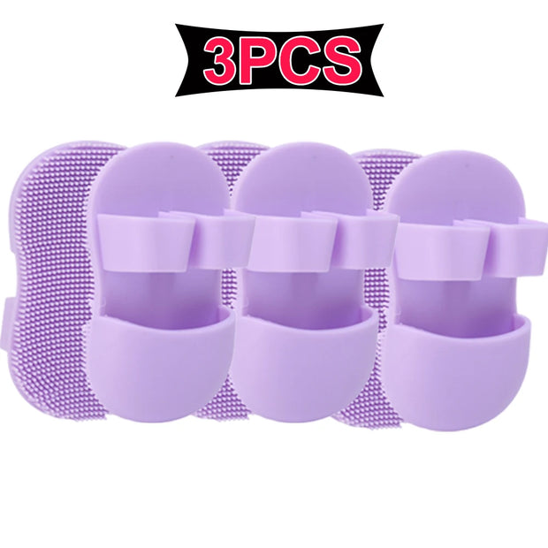 Mini Finger Face Wash Brush Soft Silicone Deeply Clean Pores Remove Dead Skin Cells Makeup Brushes Baby Shampoo Baby Bath Brush