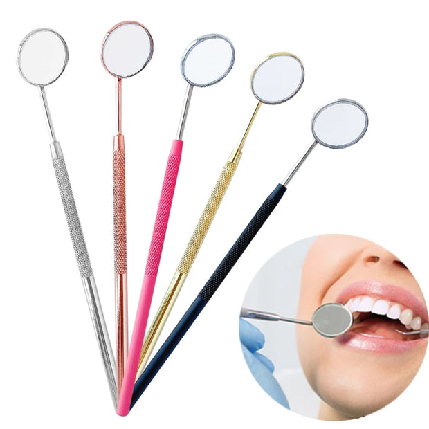 1pc Professional Eyelash Extension Inspection Mirror Teeth Cleaning Oral Check Supply Makeup Mirror Beauty Skin Care Accessories