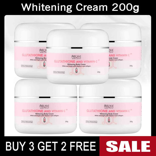 AILKE Lighten Remove Black Spots Facial Skin Care Lotion, Moisturizing Cream Body Glutathion Vitamin C Dark Skin Face New Range