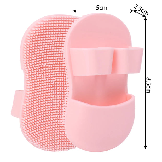 Mini Finger Face Wash Brush Soft Silicone Deeply Clean Pores Remove Dead Skin Cells Makeup Brushes Baby Shampoo Baby Bath Brush