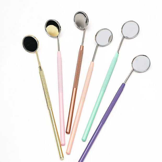 1pc Professional Eyelash Extension Inspection Mirror Teeth Cleaning Oral Check Supply Makeup Mirror Beauty Skin Care Accessories