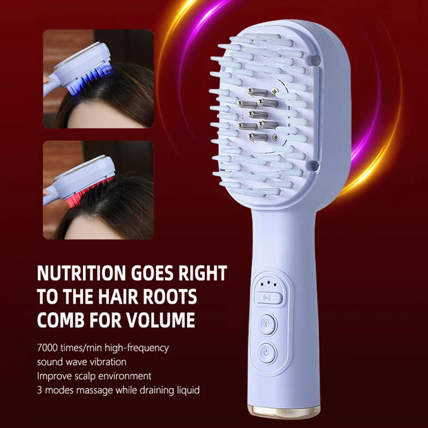 Scalp massage comb red light head hair care comb electric massager multi-function essence liquid medicine introduction