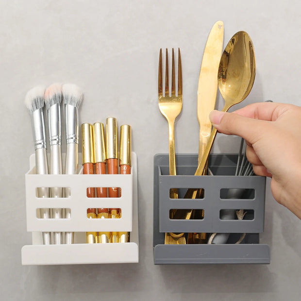 Bathroom Shelf Makeup Storage Organizer No Drill Toiletries Shelves Wall Mount Comb Skin Care Product Rack Bathroom Accessories