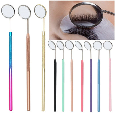 1pc Professional Eyelash Extension Inspection Mirror Teeth Cleaning Oral Check Supply Makeup Mirror Beauty Skin Care Accessories
