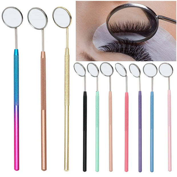 1pc Professional Eyelash Extension Inspection Mirror Teeth Cleaning Oral Check Supply Makeup Mirror Beauty Skin Care Accessories