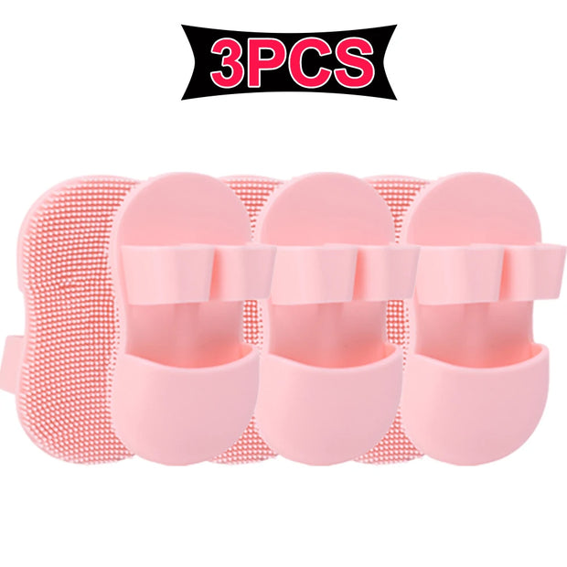 Mini Finger Face Wash Brush Soft Silicone Deeply Clean Pores Remove Dead Skin Cells Makeup Brushes Baby Shampoo Baby Bath Brush
