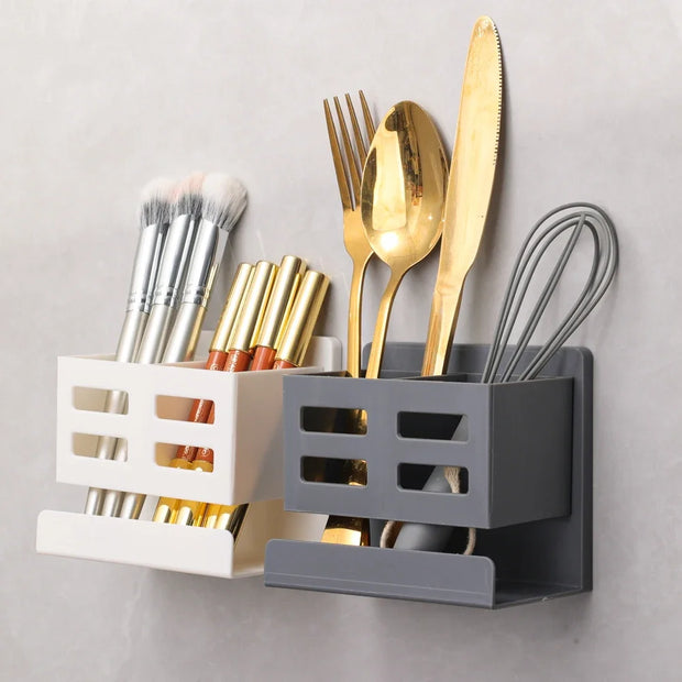 Bathroom Shelf Makeup Storage Organizer No Drill Toiletries Shelves Wall Mount Comb Skin Care Product Rack Bathroom Accessories
