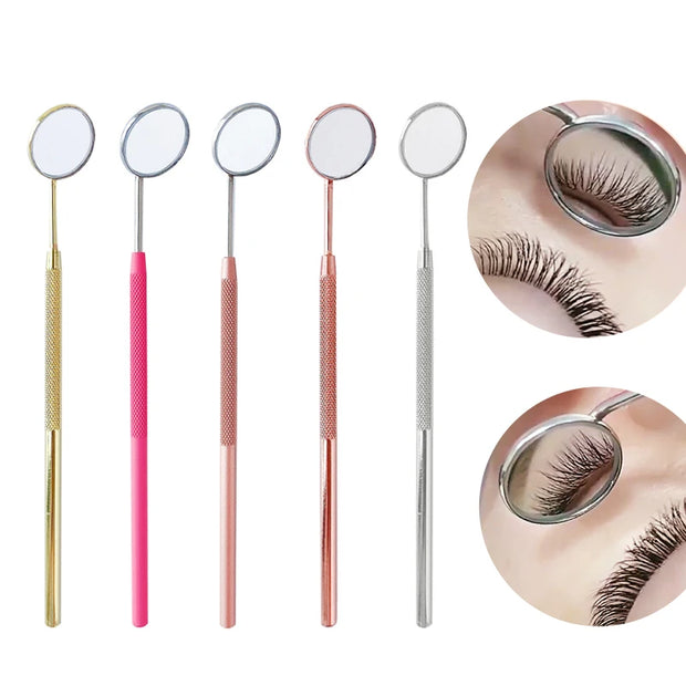1pc Professional Eyelash Extension Inspection Mirror Teeth Cleaning Oral Check Supply Makeup Mirror Beauty Skin Care Accessories