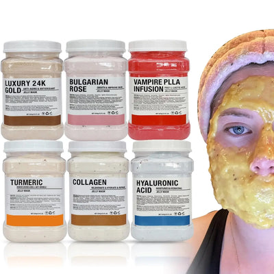 6PCS Jelly Mask Powder Wholesale 650G Professional Hydrojelly Masks Beauty Salon Use Facial Skin Care Products
